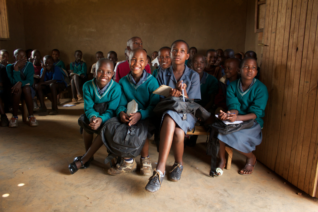 Haitian school children